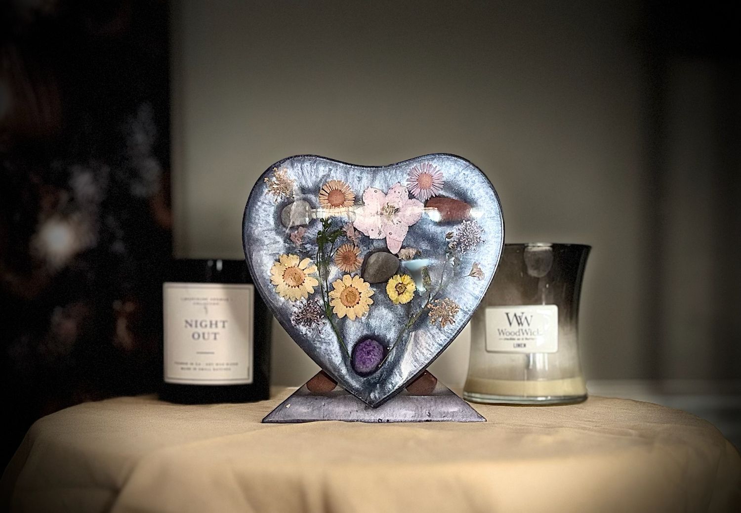 Mother Of Pearl Heart