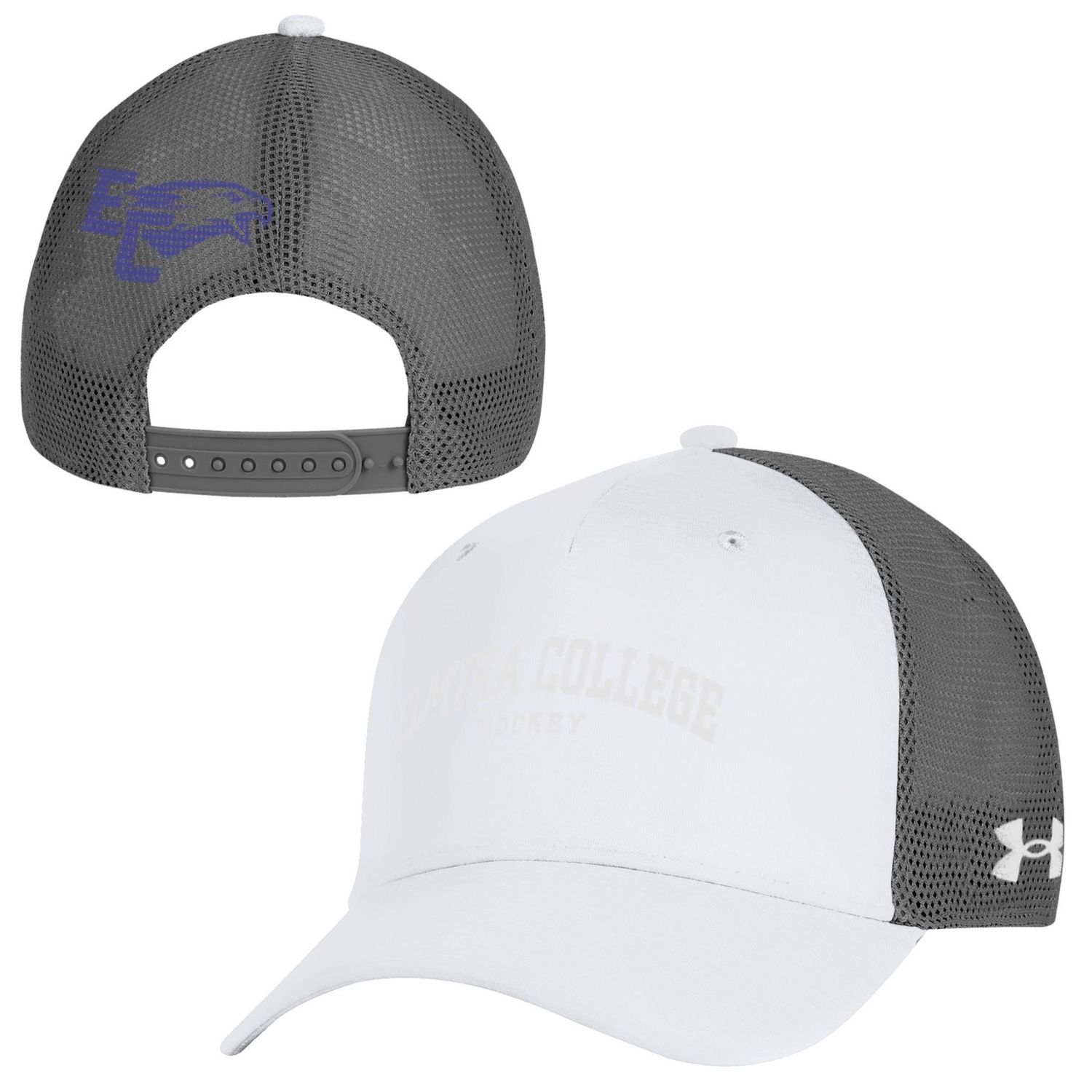 UA EC Twisted Hocky Hat White