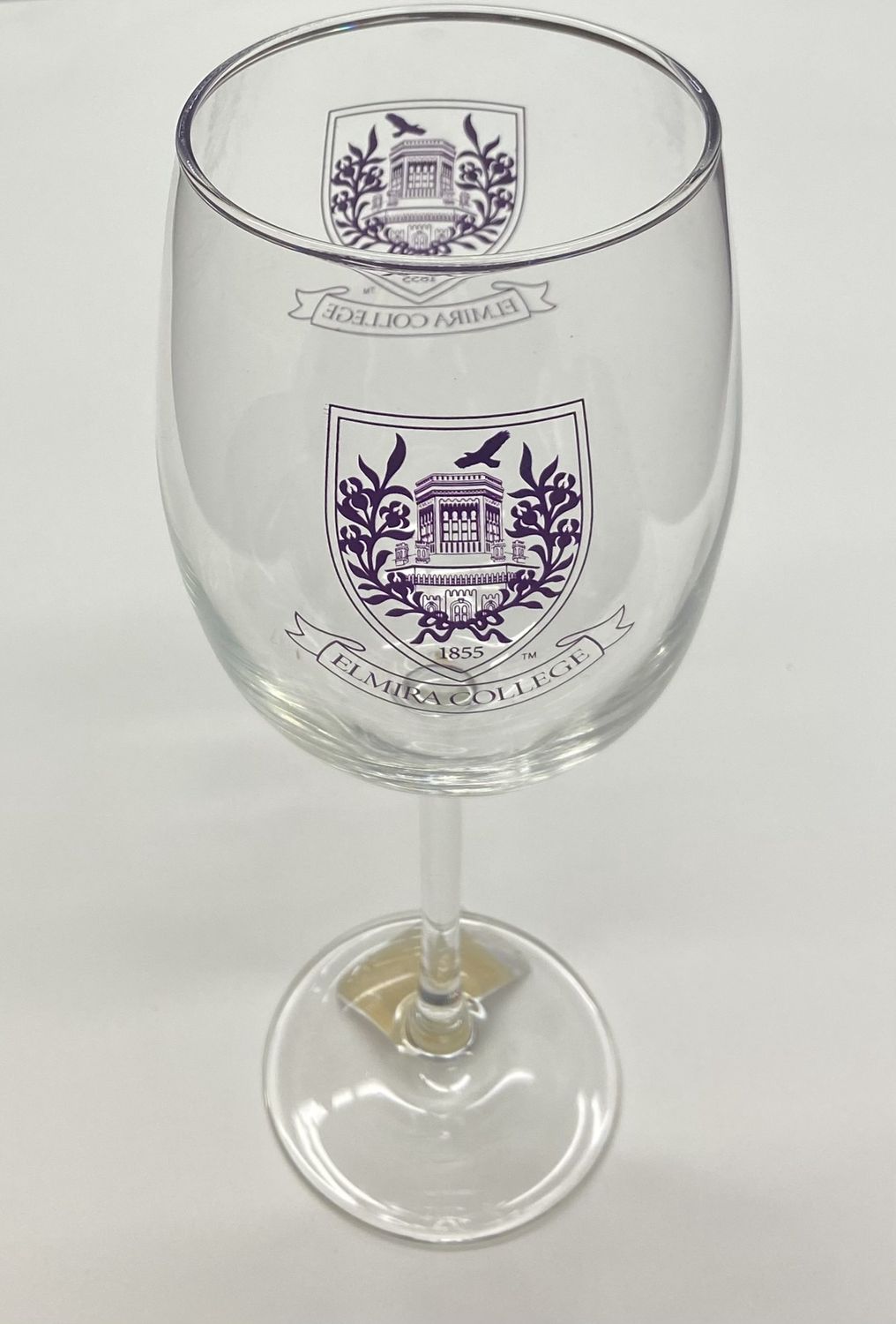 EC PURP SEAL WINE GLASS