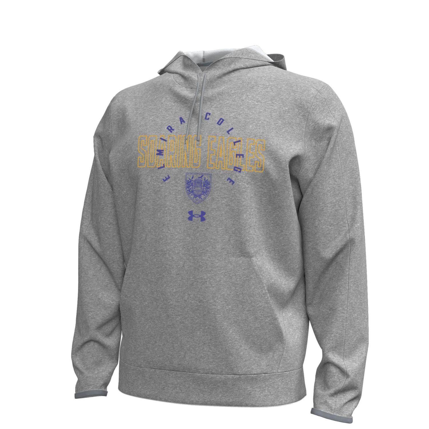 EC Mens Armour Fleece Hooded Sweatshirt-Steel Heather