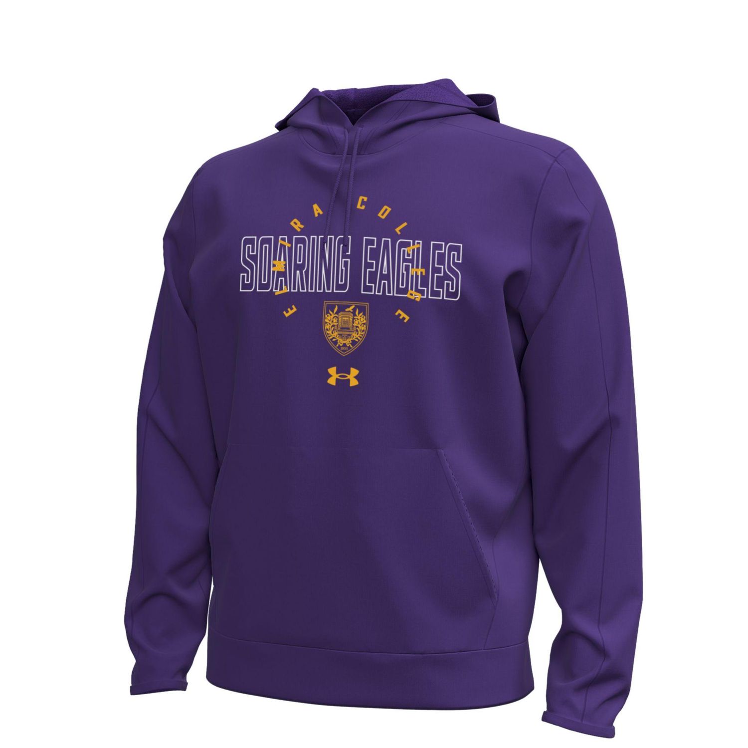 EC Mens Armour Fleece Hooded Sweatshirt-Purple