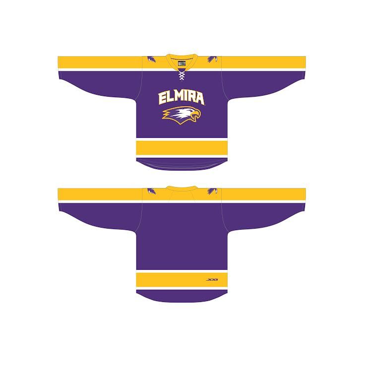 EC Youth Replica Hockey Jersey-Purple