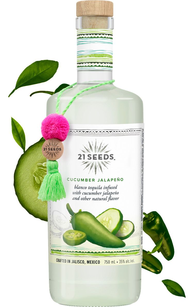 21 Seeds Cucumber Jalapeno Tequila 70Proof 750ml