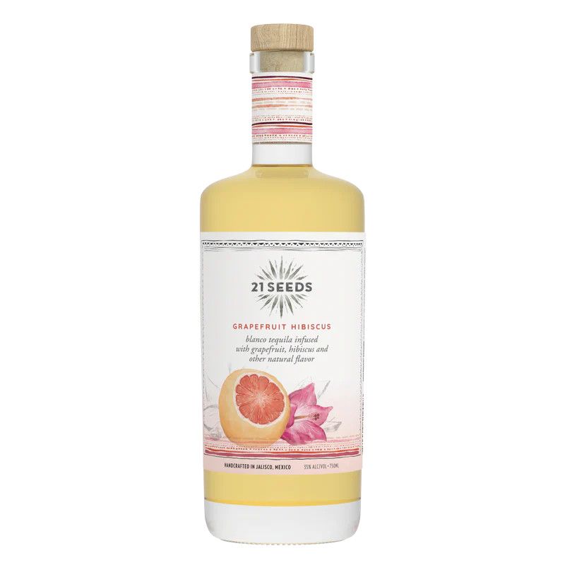 21 Seeds Grapefruit Hibiscus Infused Blanco Tequila 70Proof 750ml
