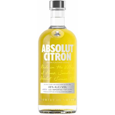 Absolut Citron Vodka 80Proof 750ml