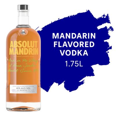 Absolut Mandrin Vodka 80Proof 1.75 Ltr