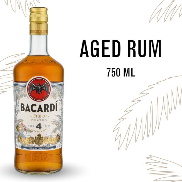 Bacardi 4Year Anejo Cuatro 80Proof 750ml