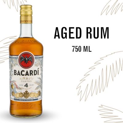 Bacardi 4Year Anejo Cuatro 80Proof 750ml
