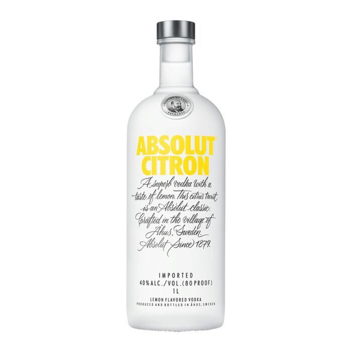 Absolut Citron Vodka 80Proof 1 Ltr