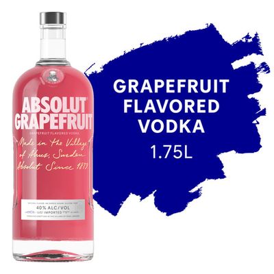 Absolut Grapefruit Vodka 80Proof 1.75 Ltr