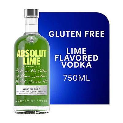 Absolut Lime Vodka 80Proof 750ml