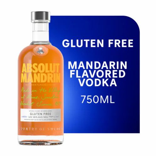 Absolut Mandrin Vodka 80Proof 750ml