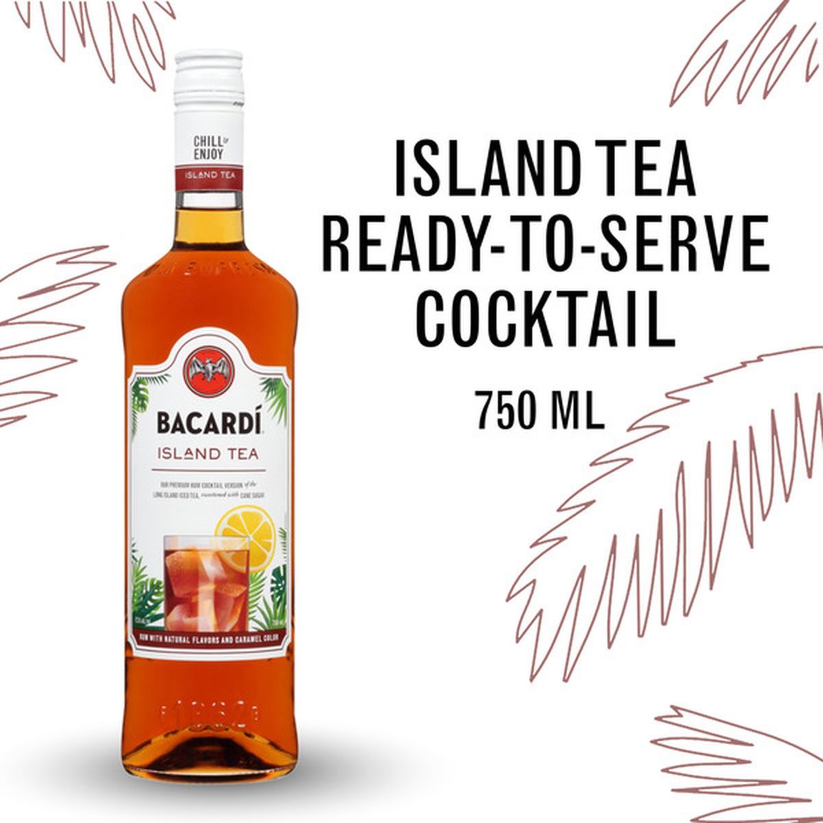 Bacardi RTD Cocktail Island Tea 25Proof 750ml