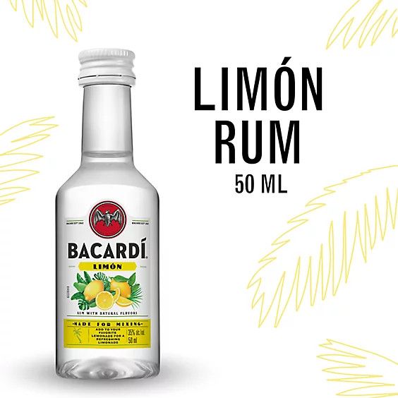 Bacardi Limon Rum 70Proof 50ml