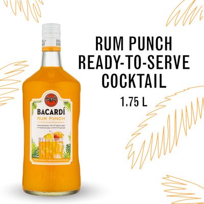 Bacardi RTD Cocktail Rum Punch 25Proof 1.75 Ltr