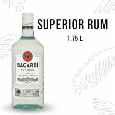 Bacardi Superior Rum 80Proof 1.75 Ltr