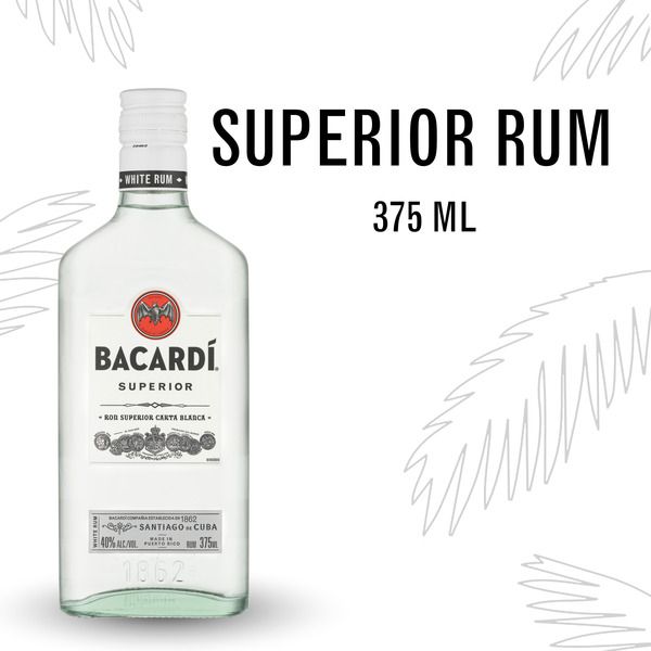 Bacardi Superior Rum 80Proof 375ml