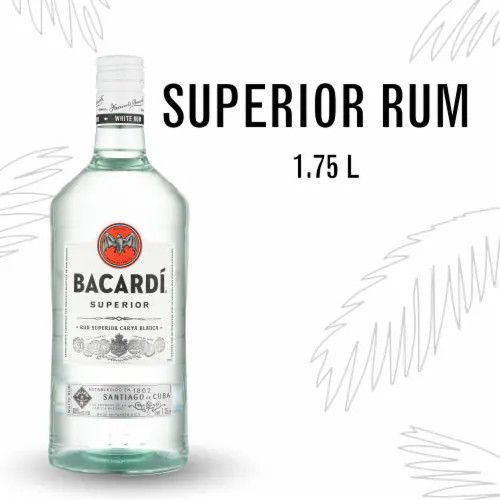 Bacardi Superior Rum 80Proof Pet 1.75 Ltr