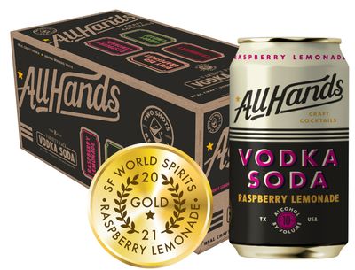 All Hands Vodka Soda Variety Pack 8pk 12oz Cans