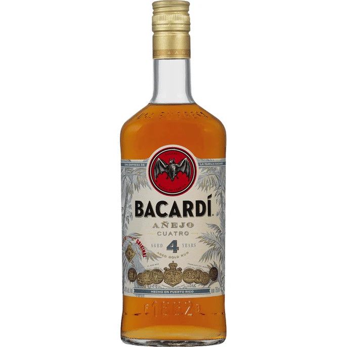 Bacardi 4Year Anejo Cuatro 80Proof 1 Ltr