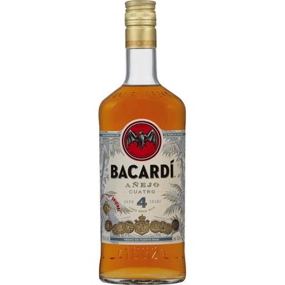 Bacardi 4Year Anejo Cuatro 80Proof 1 Ltr