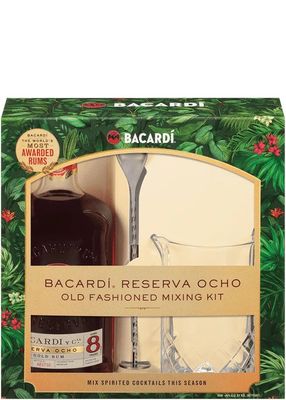 Bacardi Gold 8Year Ocho Gift Sets Glass/Spoon 750ml
