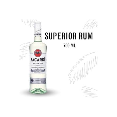 Bacardi Superior Rum 80Proof Pet 750ml