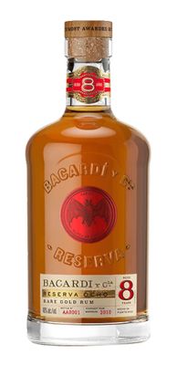 Bacardi Ron 8Year Aged Reserva Ocho Rum 80Proof 750ml