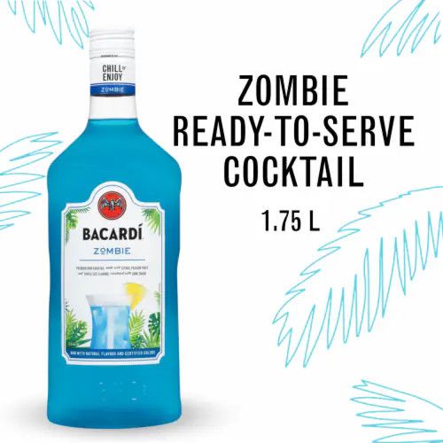 Bacardi RTD Cocktail Zombie 25Proof Pet 1.75 Ltr