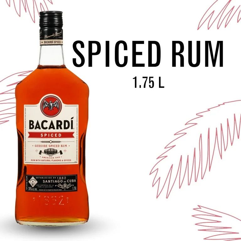 Bacardi Spiced Rum 70Proof 1.75 Ltr