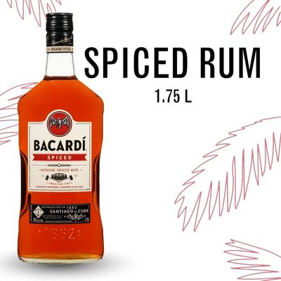 Bacardi Spiced Rum 70Proof 1.75 Ltr