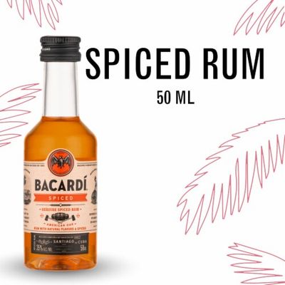 Bacardi Spiced Rum 70Proof Pet 50ml