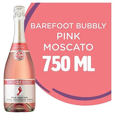 Barefoot Bubbly Pink Moscato Champagne 750ml