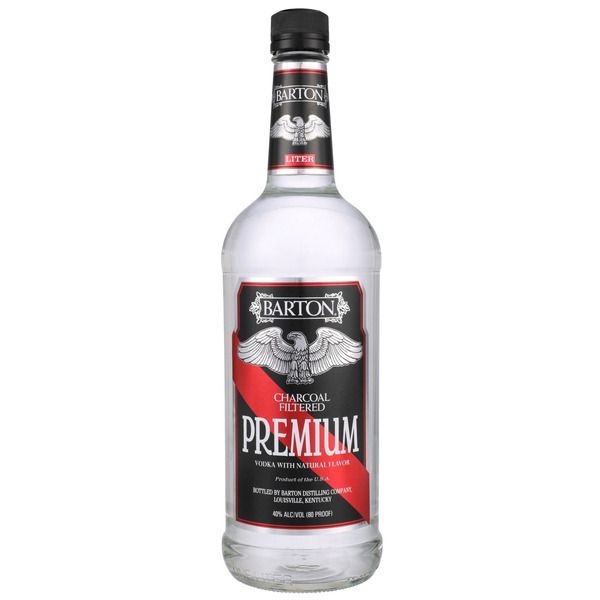 Barton Charcoal Filtered Premium Vodka 80Proof 1 Ltr