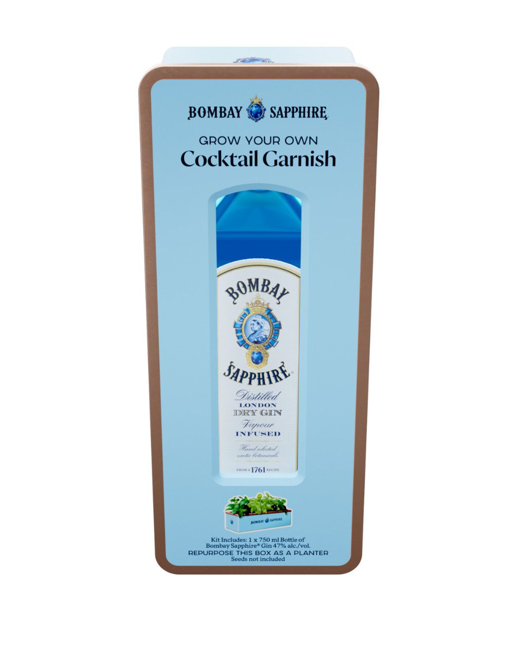 Bombay Sapphire London Dry Gin 94Proof W/Tin 750ml