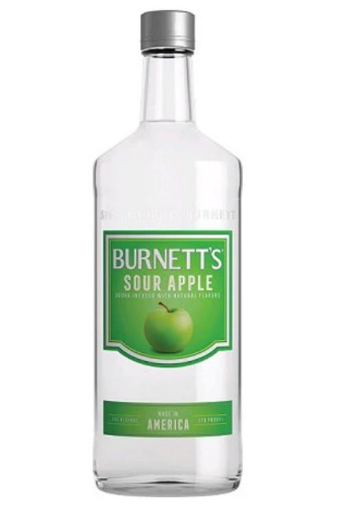 Burnetts Sour Apple Flavored Vodka 70Proof Pet 1.75 Ltr