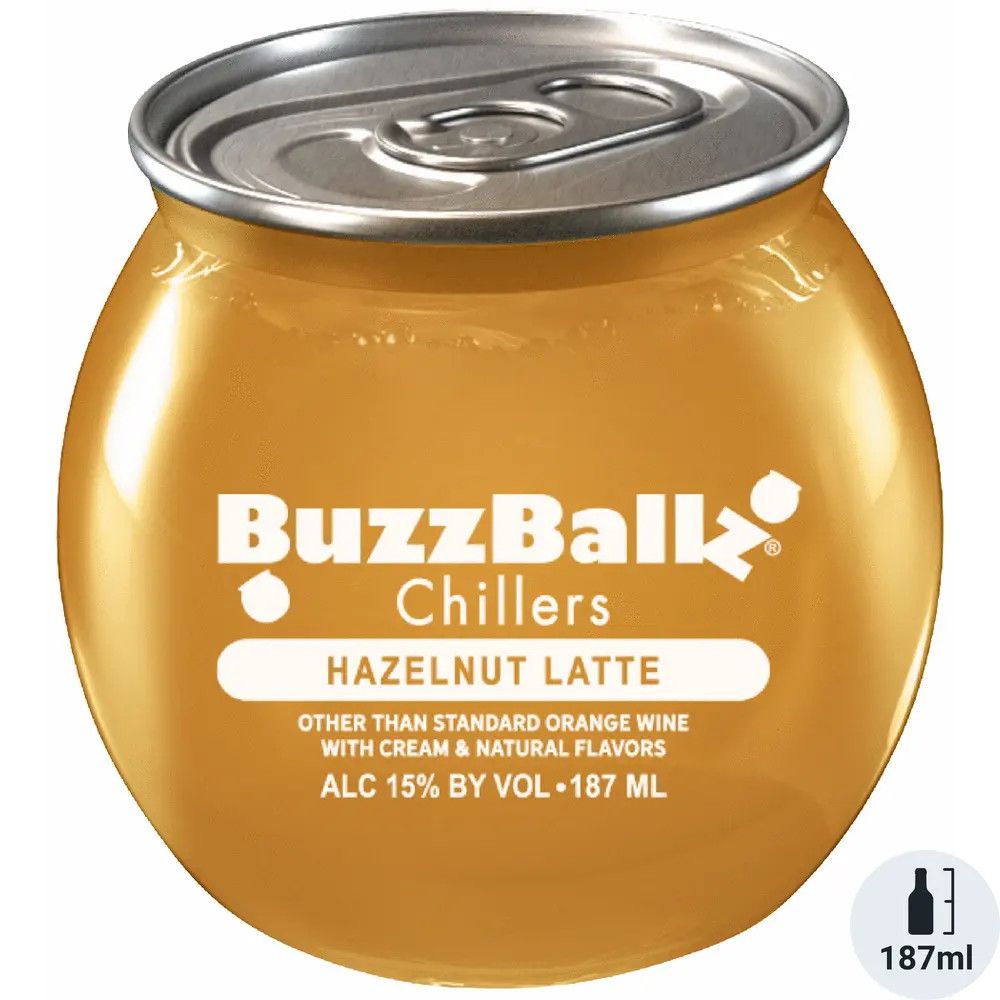 BuzzBallz Chillers Hazelnut Latte  Wine Based Cocktail 187ml