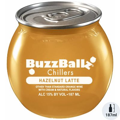 BuzzBallz Chillers Hazelnut Latte  Wine Based Cocktail 187ml