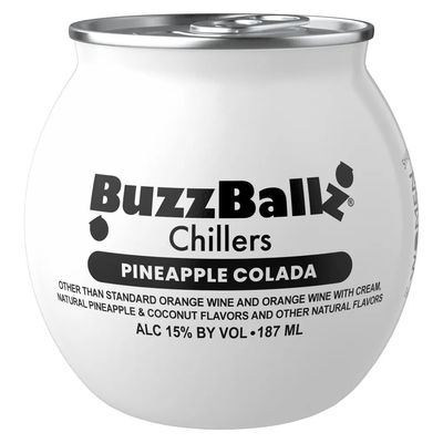 BuzzBallz Chillers Pineapple Colada Chiller Wine Based Cocktail 187ml