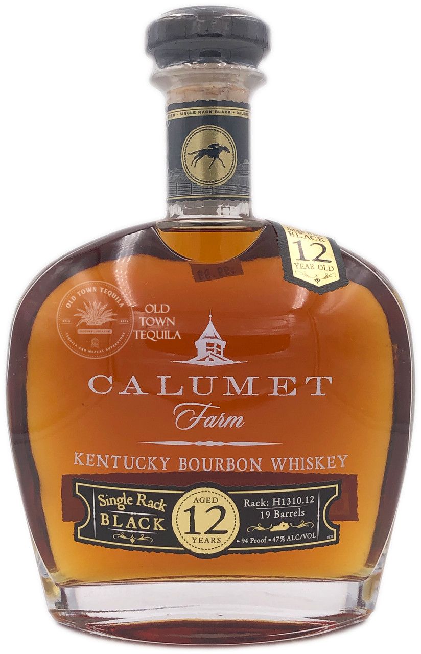 Calumet Farm 12Year Single Rack Black Kentucky Straight Bourbon 750ml