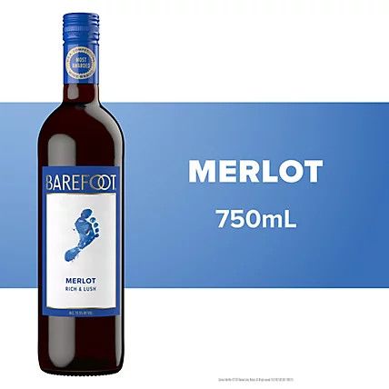 Barefoot Merlot 750ml