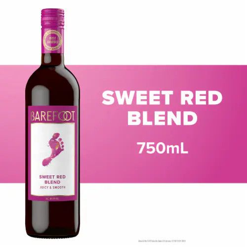 Barefoot Sweet Red Blend 750ml