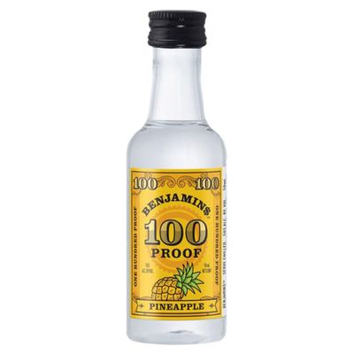 Benjamins Pineapple Flavored Vodka 100Proof Pet 50ml