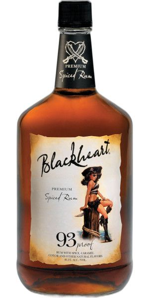 Blackheart Spiced Rum 93Proof 1.75 Ltr