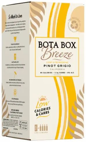 Bota Box Pinot Grigio Breeze Box Wine 3 Ltr