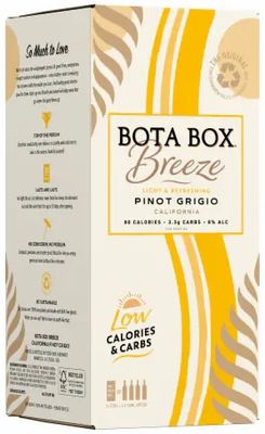 Bota Box Pinot Grigio Breeze Box Wine 3 Ltr