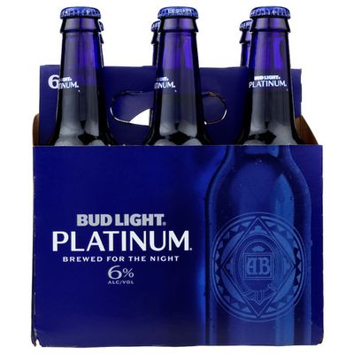 Bud Light Platinum 6pk 12oz Bottles