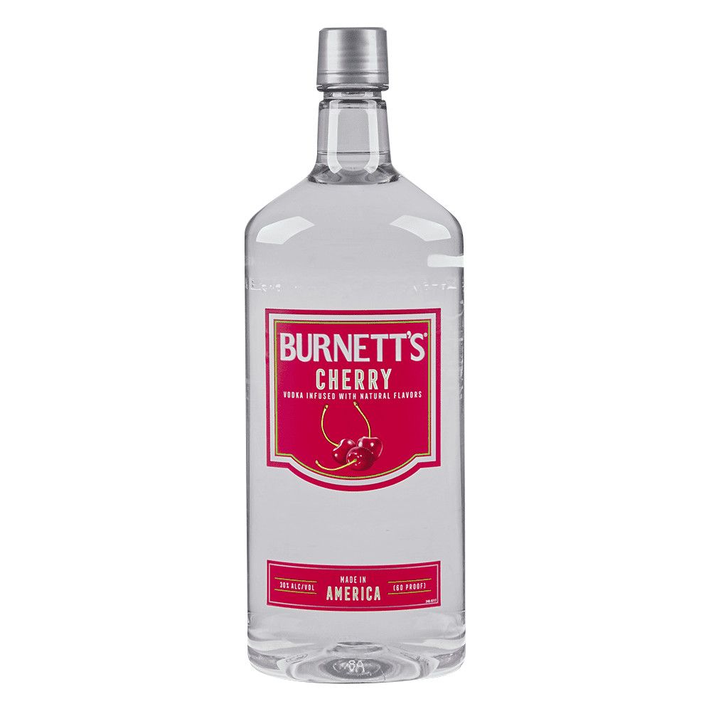 Burnetts Cheery Flavored Vodka 70Proof Pet 1.75 Ltr