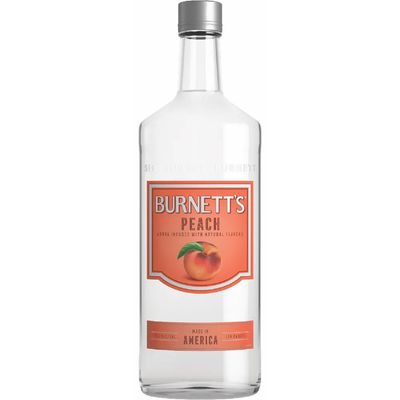 Burnetts Peach Flavored Vodka 70Proof Pet 1.75 Ltr