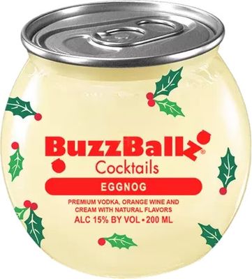 BuzzBallz Eggnog Wine Based Cocktail 187ml